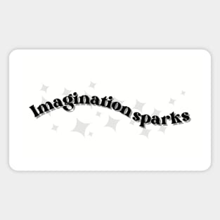 Imagination sparks booklover Magnet